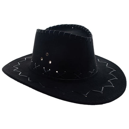 Feestbazaar Cowboyhoed zwart kind
