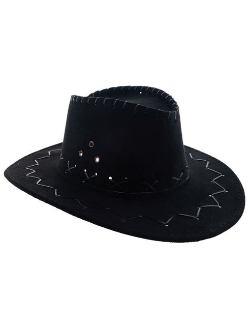Feestbazaar Cowboyhoed zwart kind