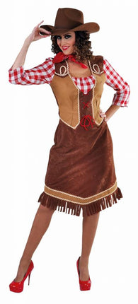Feestbazaar Cowgirl jurk met geruite hemd