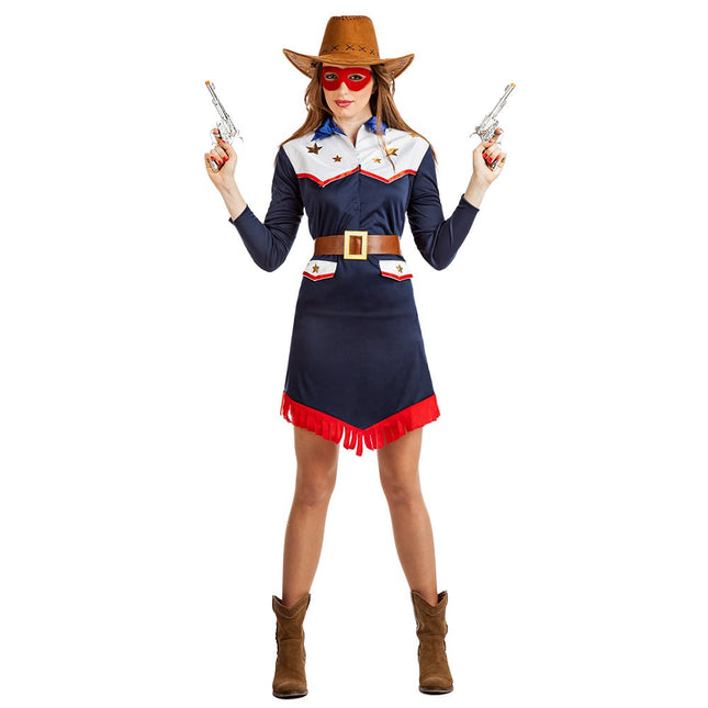 Feestbazaar Cowgirl Jurk Samantha Vrouw