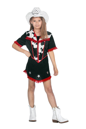 Feestbazaar Cowgirl Jurkje Koe Kind