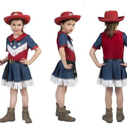 Feestbazaar Cowgirl jurkje meisje