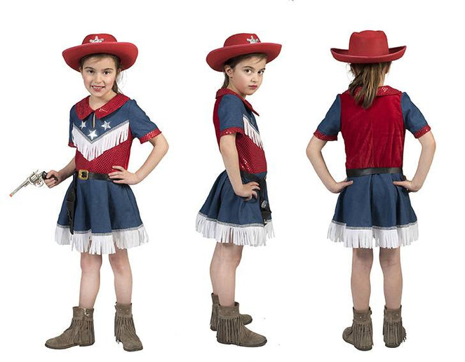 Feestbazaar Cowgirl jurkje meisje