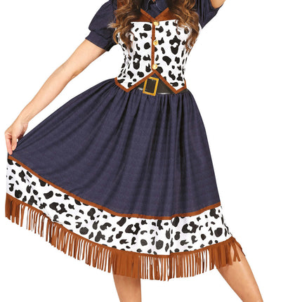Feestbazaar Cowgirl Kostuum Dames Blue Hadley