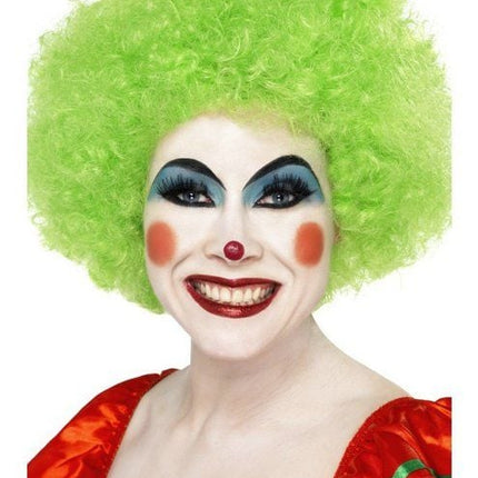 Feestbazaar Crazy krulpruik groen