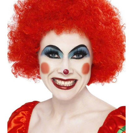 Feestbazaar Crazy krulpruik rood