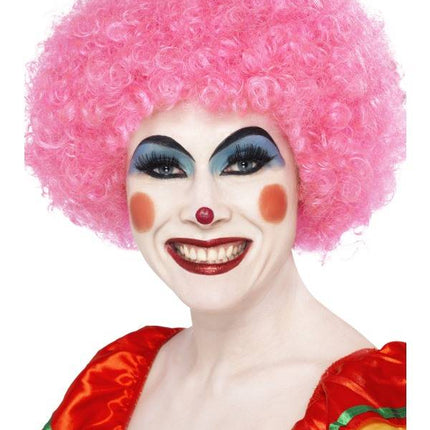Feestbazaar Crazy krulpruik roze