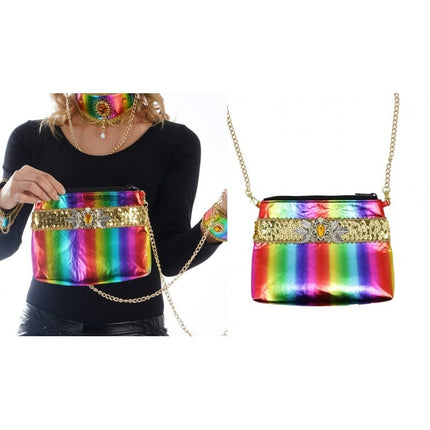 Feestbazaar Crazy Rainbow Cabaret Handtas