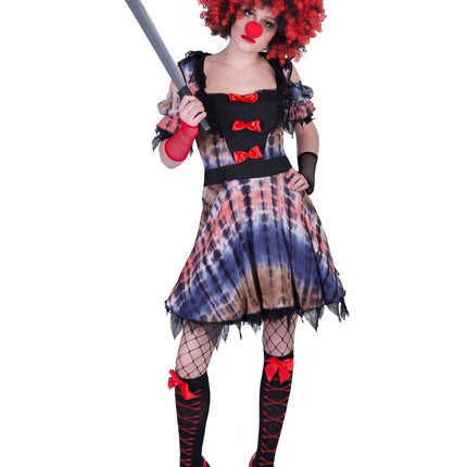 Feestbazaar Creepy Clown Jurk Lea