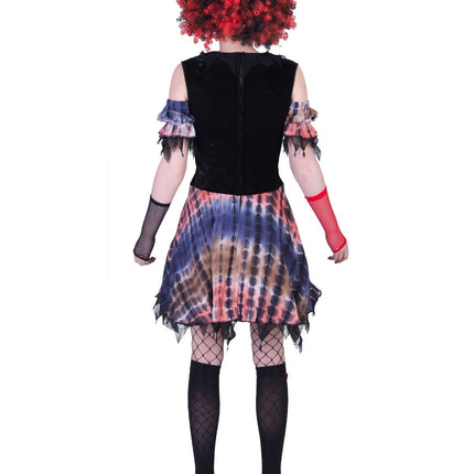 Feestbazaar Creepy Clown Jurk Lea