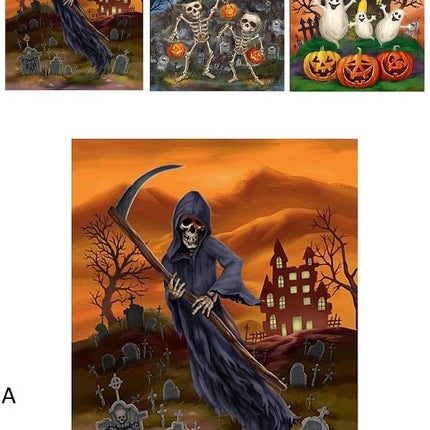 Feestbazaar Creepy Halloween Raamsticker 3D 25x31cm