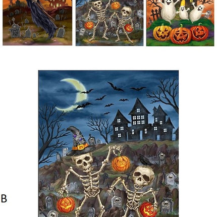 Feestbazaar Creepy Halloween Raamsticker 3D 25x31cm