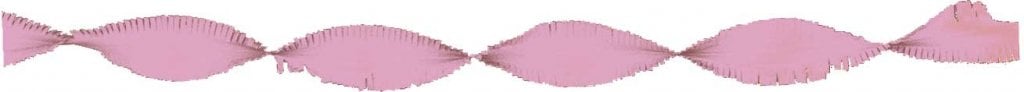 Feestbazaar Crepe papier slinger Babyroze - 6 meter