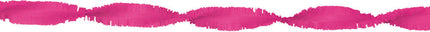 Feestbazaar Crepe papier slinger hotpink 6 meter