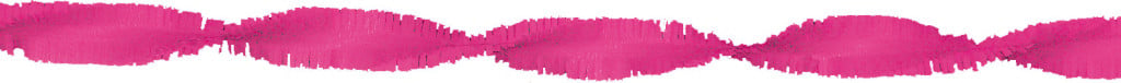 Feestbazaar Crepe papier slinger hotpink 6 meter