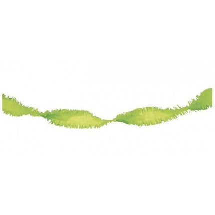 Feestbazaar Crepe Papier Slinger Lime Groen - 24 meter