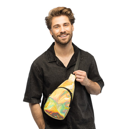 Feestbazaar Crossbody Tas Holo Goud