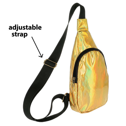 Feestbazaar Crossbody Tas Holo Goud