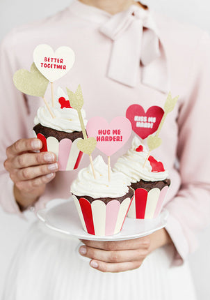 Feestbazaar Cupcake Bakjes Sweet Love
