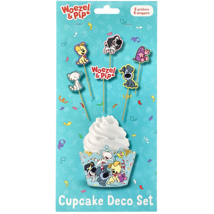 Feestbazaar Cupcake Decoratie Set Woezel En Pip (6st)
