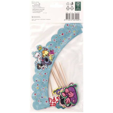 Feestbazaar Cupcake Decoratie Set Woezel En Pip (6st)