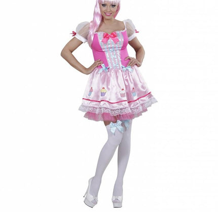 Feestbazaar Cupcake meisje kostuum