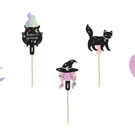 Feestbazaar Cupcake Toppers Halloween (5st)