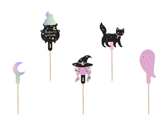 Feestbazaar Cupcake Toppers Halloween (5st)