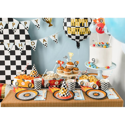 Feestbazaar Cupcake Toppers Racing (4st)