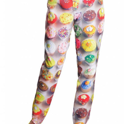 Feestbazaar Cupcakes broek dames