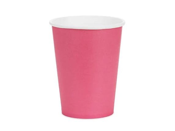 Feestbazaar Cups Dark Pink 250ml (6st)
