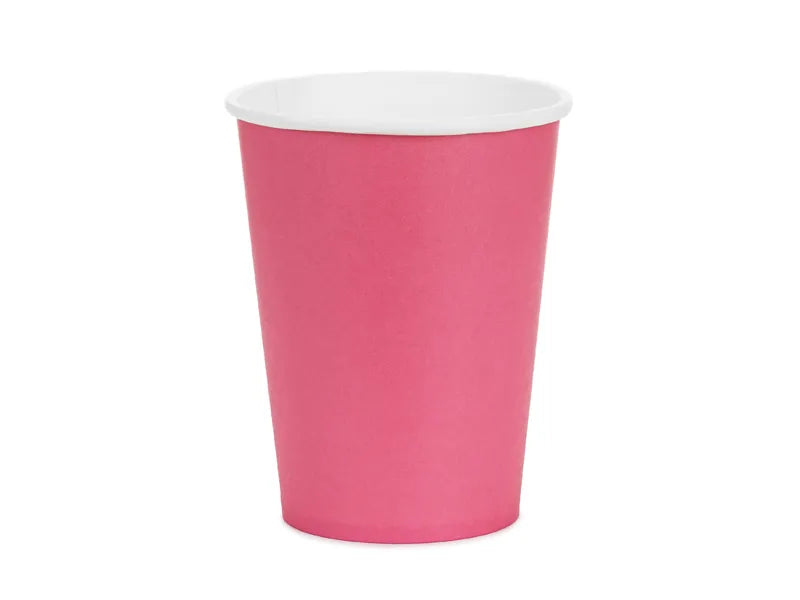 Feestbazaar Cups Dark Pink 250ml (6st)