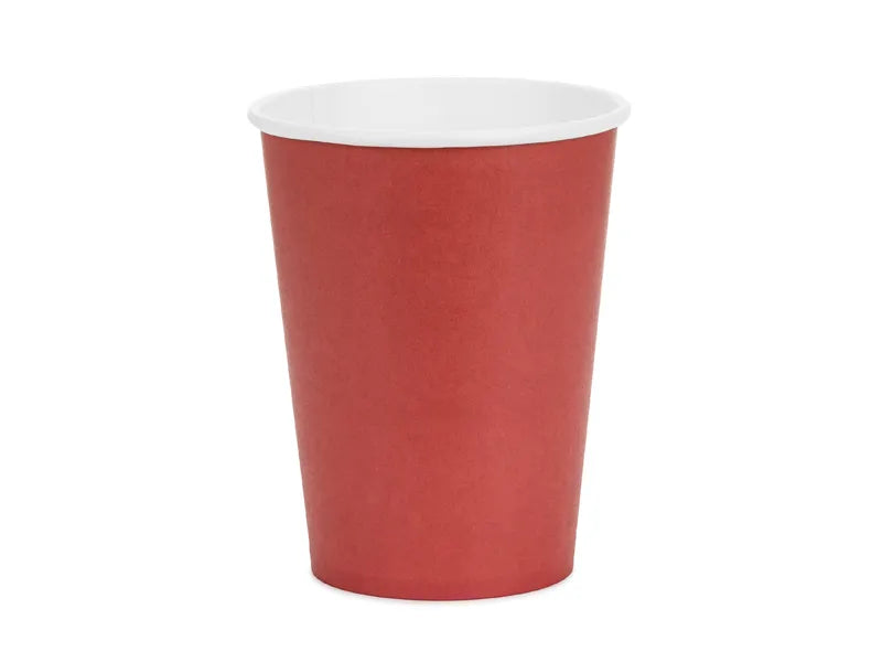 Feestbazaar Cups Donkerrood 250ml (6st)