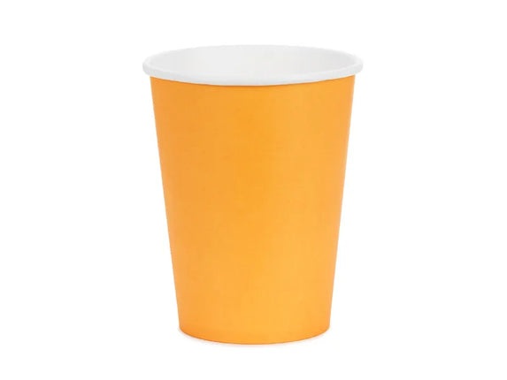 Feestbazaar Cups Licht Oranje 250ml (6st)