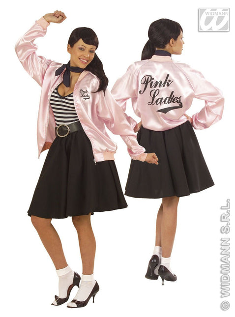 Feestbazaar Dames jasje satijn pink lady