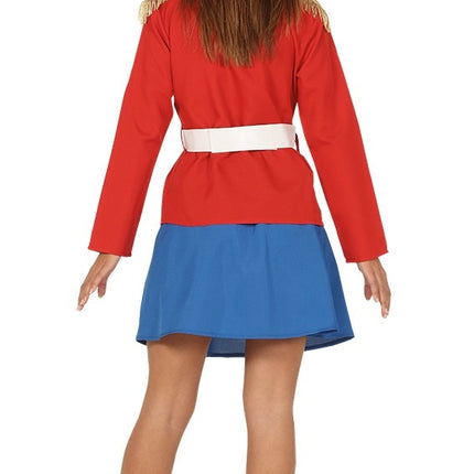 Feestbazaar Dames kostuum Engelse soldaat