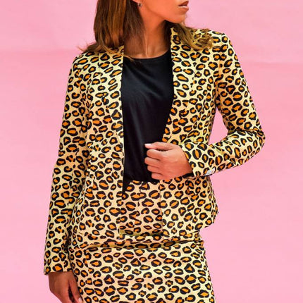 Feestbazaar Dames kostuum luipaard Luxe