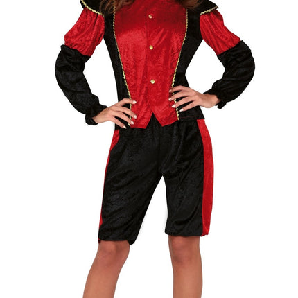 Feestbazaar Dames pietenpak rood