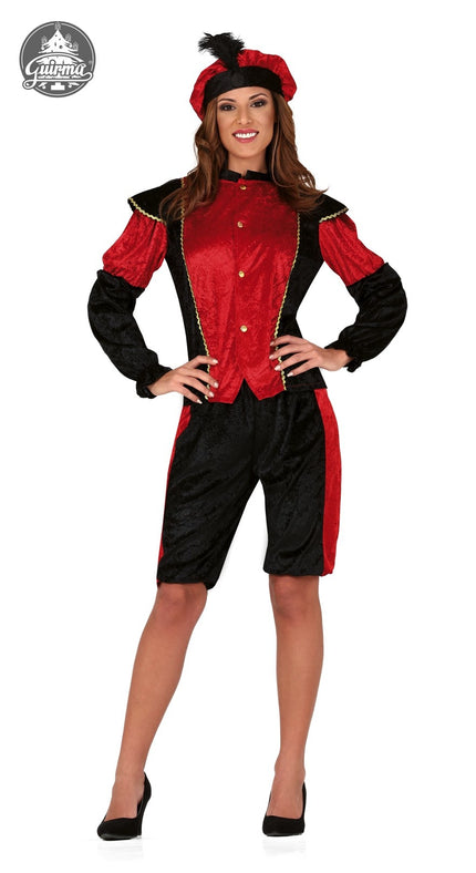 Feestbazaar Dames pietenpak rood