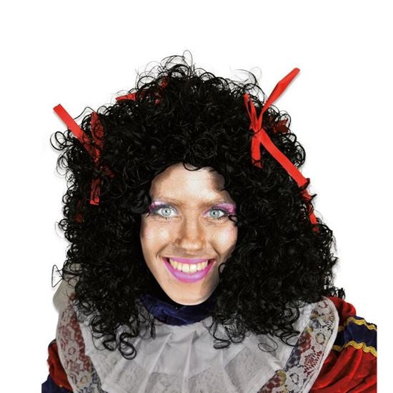 Feestbazaar Dames Pietpruik Wetlook Met Rode Strikjes