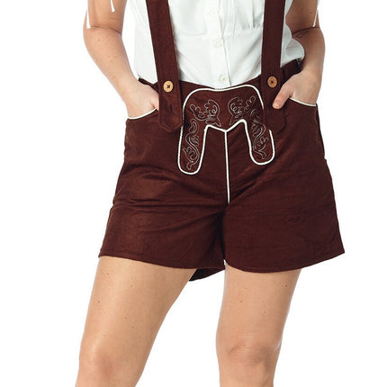 Feestbazaar Dames Tiroolse Bruine Broek