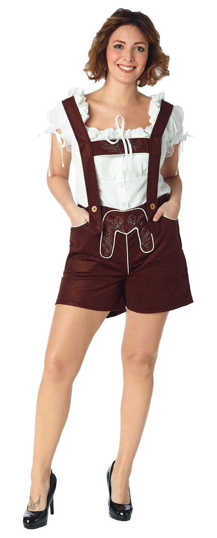 Feestbazaar Dames Tiroolse Bruine Broek