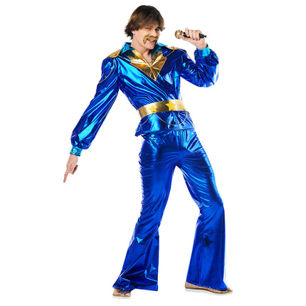 Feestbazaar Dancing King Kostuum Heren Blauw
