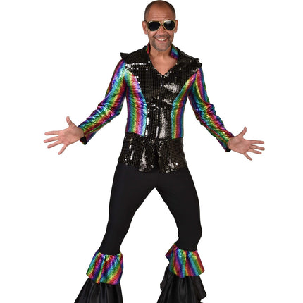 Feestbazaar Dancing King Kostuum Regenboog Melro Premium