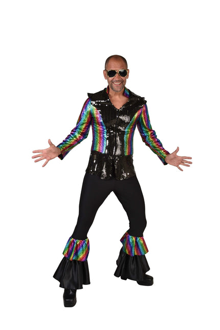 Feestbazaar Dancing King Kostuum Regenboog Melro Premium