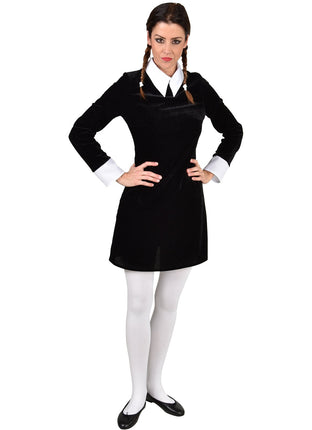 Feestbazaar Darkness Schoolgirl Jurk Dames