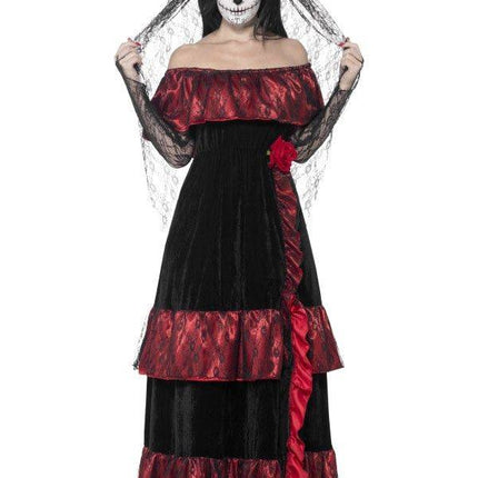 Feestbazaar Day Of The Dead Bruid Vrouw Kostuum