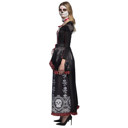 Feestbazaar Day Of The Dead Jurk Lang Señora Adriana