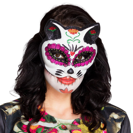 Feestbazaar Day Of The Dead Katten Masker