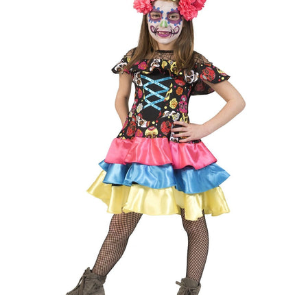 Feestbazaar Day of the Dead Muerto jurkje meisjes